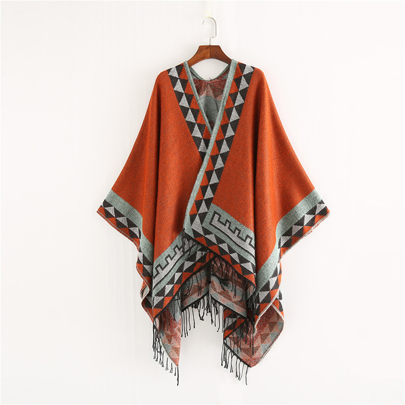 Ethnic Fashion India - Indiase Stijl Mode Geometrische Kwastje Pashmina